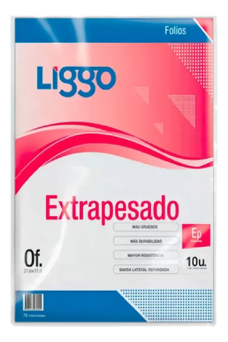 Folio Liggo A4 – 70 micrones – x 100 unid
